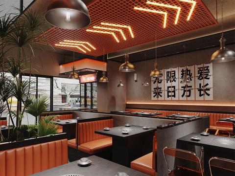 成都烧烤店装修设计