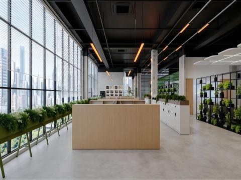 成都办公楼室接待区设计