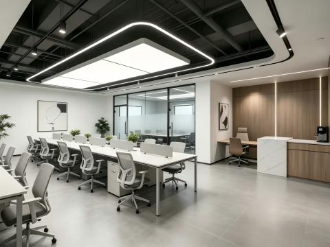 四川装修办公室，豪华办公室装修，四川壹西格玛公装